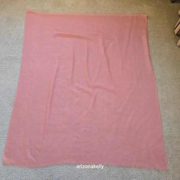 Ovcio Featherlight Cashmere Scarf in Azalea Pink - Picture 12 of 12